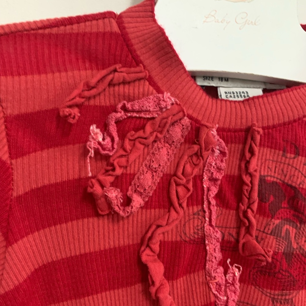 Diesel Baby Striped Ribbed Top - Picture 8 of 8
